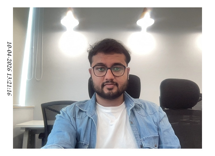 Stored selfie capture with timestamp