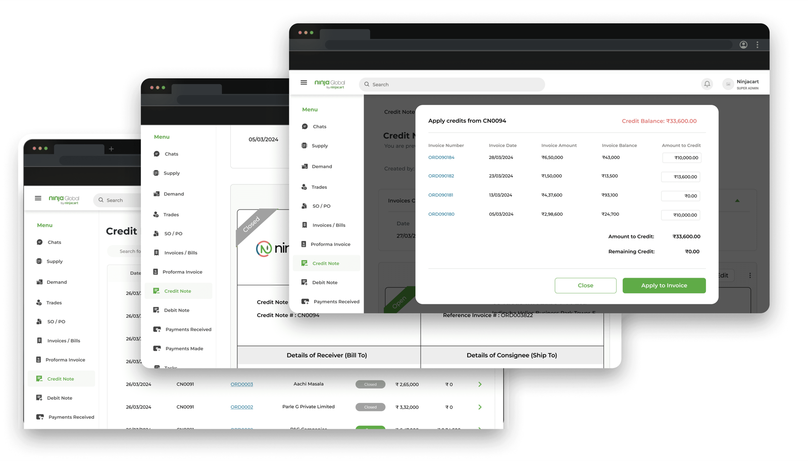 Built in with powerful ERP capabilities