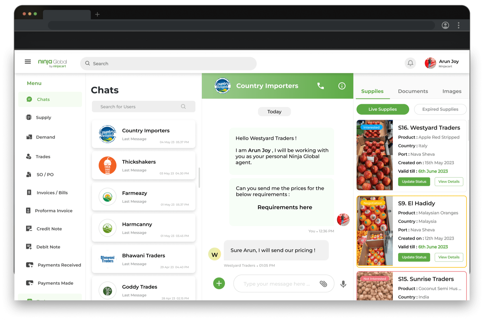 A web-responsive design for the internal team