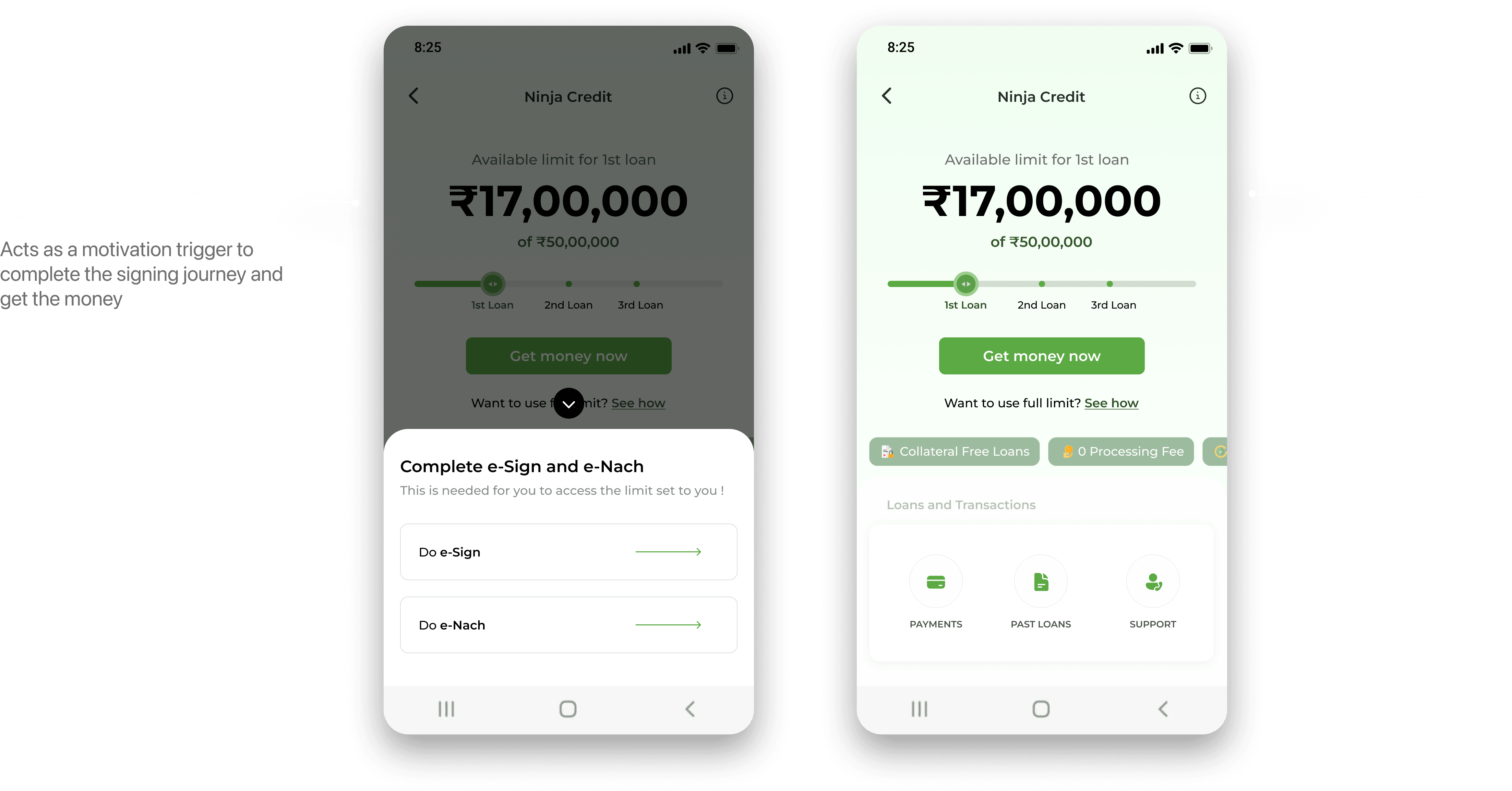 Disbursal — sign and take away the cash